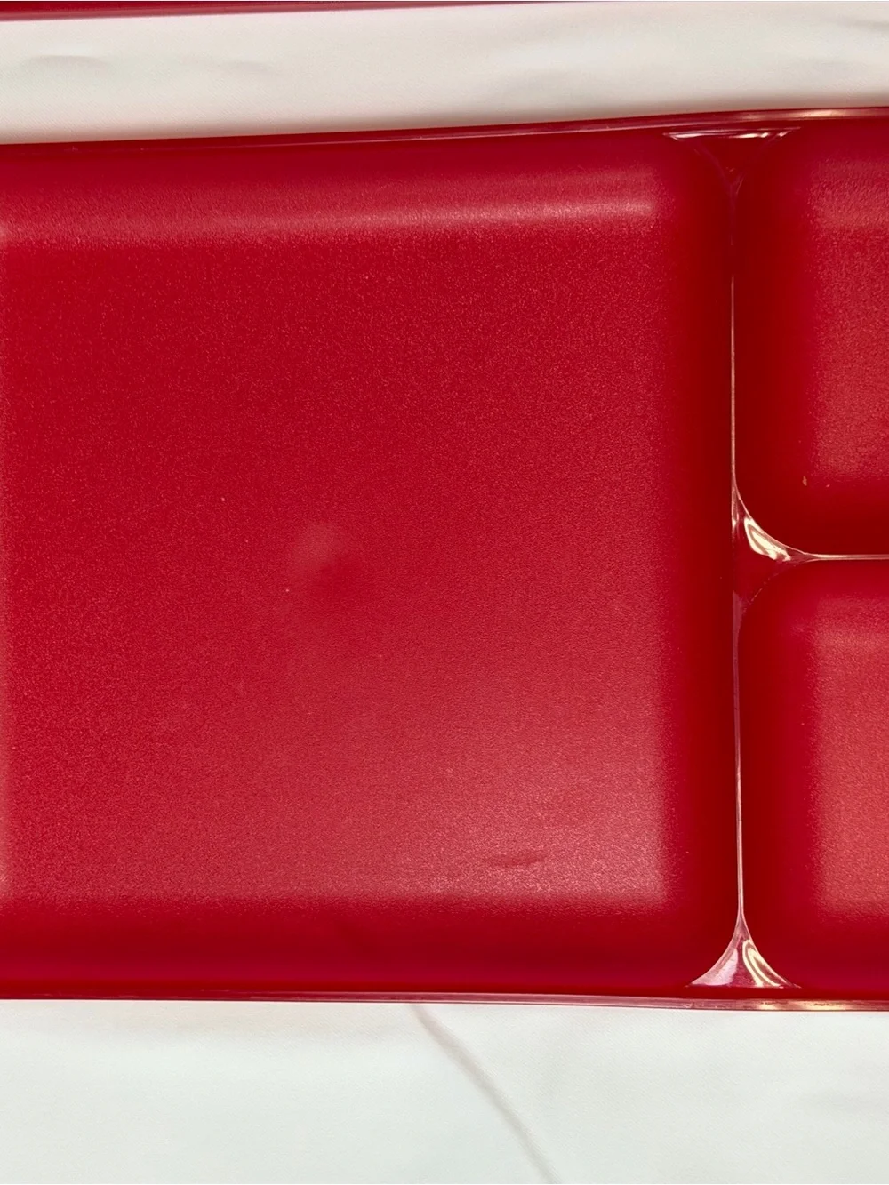 Tupperware red textured